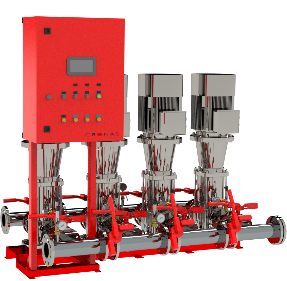 Установка повышения давления Cronas 3 CDM1 6FSWPC IE2-3E-A/U1-AL/EE/A