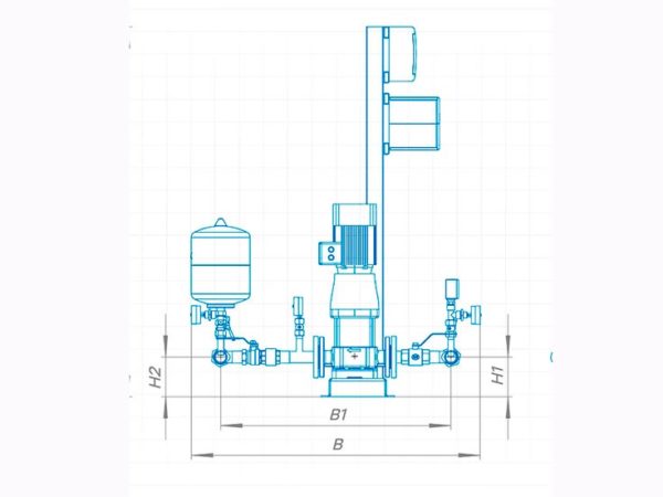 Установка повышения давления CRONAS Compact 2 CDM20-4FSWPC-1/1F-A16/U1-AE/A