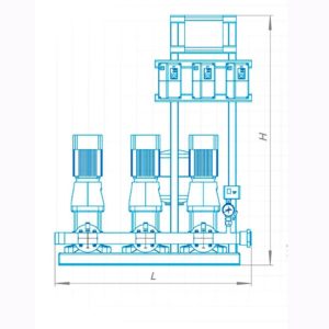 Установка повышения давления CRONAS Compact 3 CDM10-6FSWPC-2/1F-A16/U1-AE/A