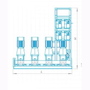 Установка повышения давления CRONAS Compact 4 CDM42-3-2FSWPC-3/1F-A16/U1-AE/A