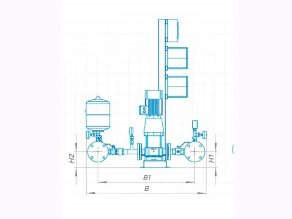 Установка повышения давления CRONAS Compact 4 CDM42-3-2FSWPC-3/1F-A16/U1-AE/A