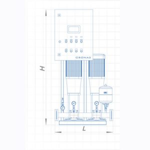 Установка повышения давления Cronas 2 CDM3 5FSWPC IE2-2E-A/U1-AL/AE/A