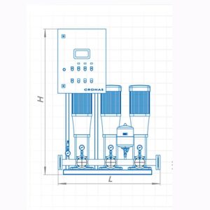 Установка повышения давления Cronas 3 CDM1 6FSWPC IE2-3E-A/U1-AL/EE/A