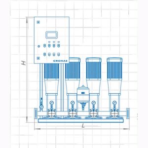 Установка повышения давления Cronas 4 CDM1 6FSWPC IE2-4E-A/U1-AL/AE/A