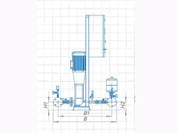 Установка повышения давления Cronas 4 CDM1 6FSWPC IE2-4E-A/U1-AL/AE/A