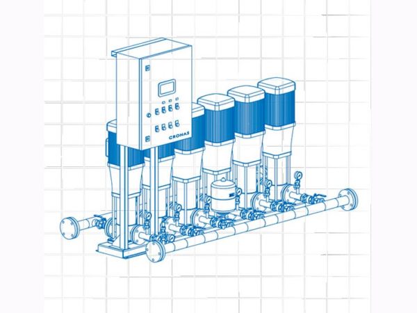 Установка повышения давления Cronas 6 CDM1 6FSWPC IE2-6E-A/U1-AL/AE/A